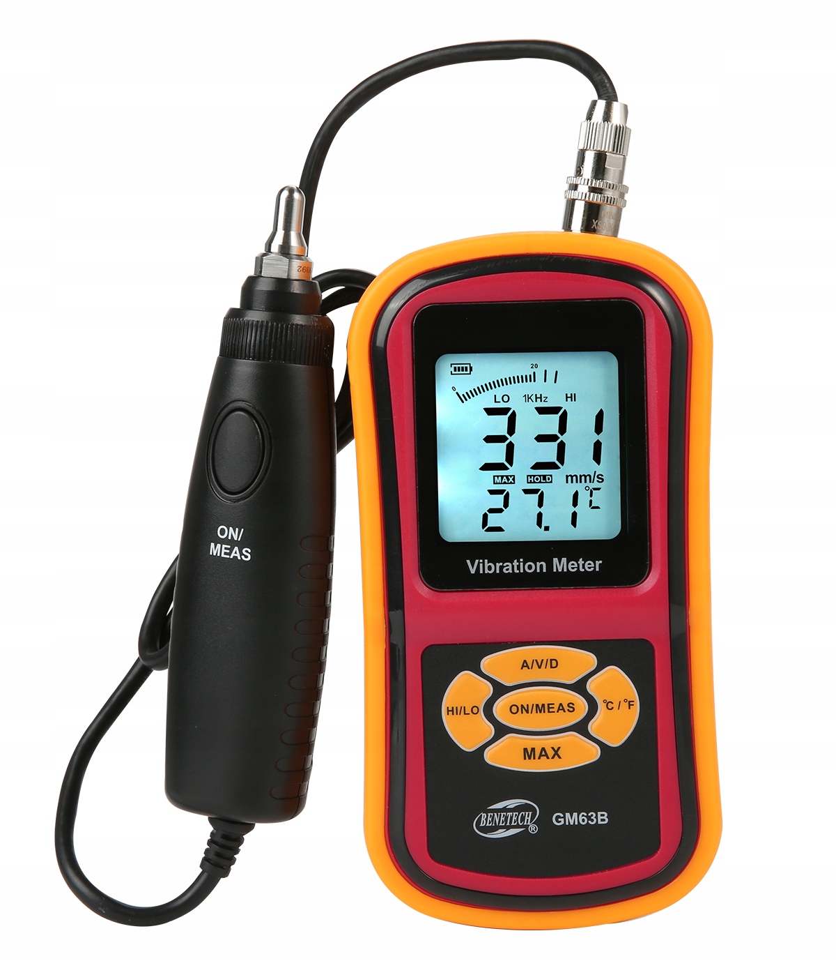 Merač vibrácií Benetech GM63B